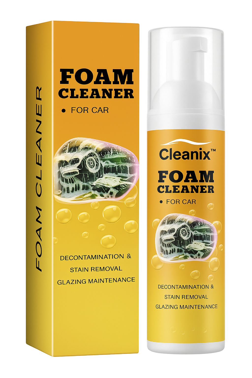 Cleanix™ – Limpiador Multiusos Premium para Coche, Sofás y Tapicerías